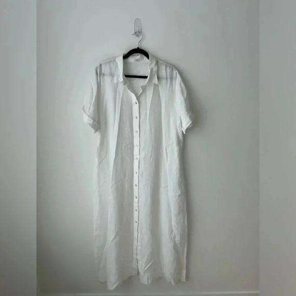 Wilfred Dresses & Skirts - Aritzia Wilfred elata 100% linen white dress